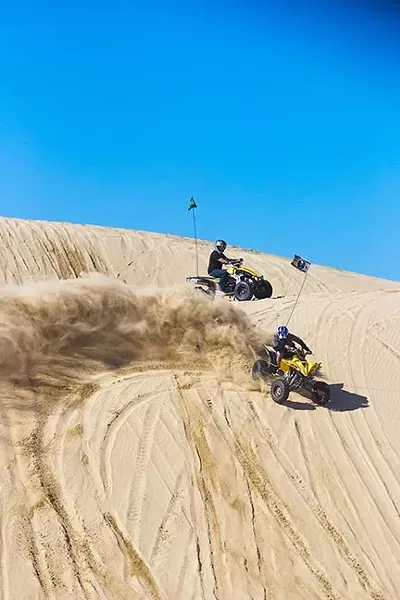 A DIRTY DUST-UP: The California Department of Parks and Recreation is facing possible enforcement action for allegedly violating dust regulations at the Oceano Dunes. - FILE PHOTO BY JAYSON MELLOM