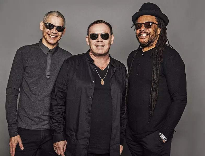 BIRMINGHAM BOYS UB40 founding members—(left to right) Mickey Virtue, Ali Campbell, and Astro—play the Avila Beach Golf Resort on July 7. - PHOTO COURTESY OF UB40