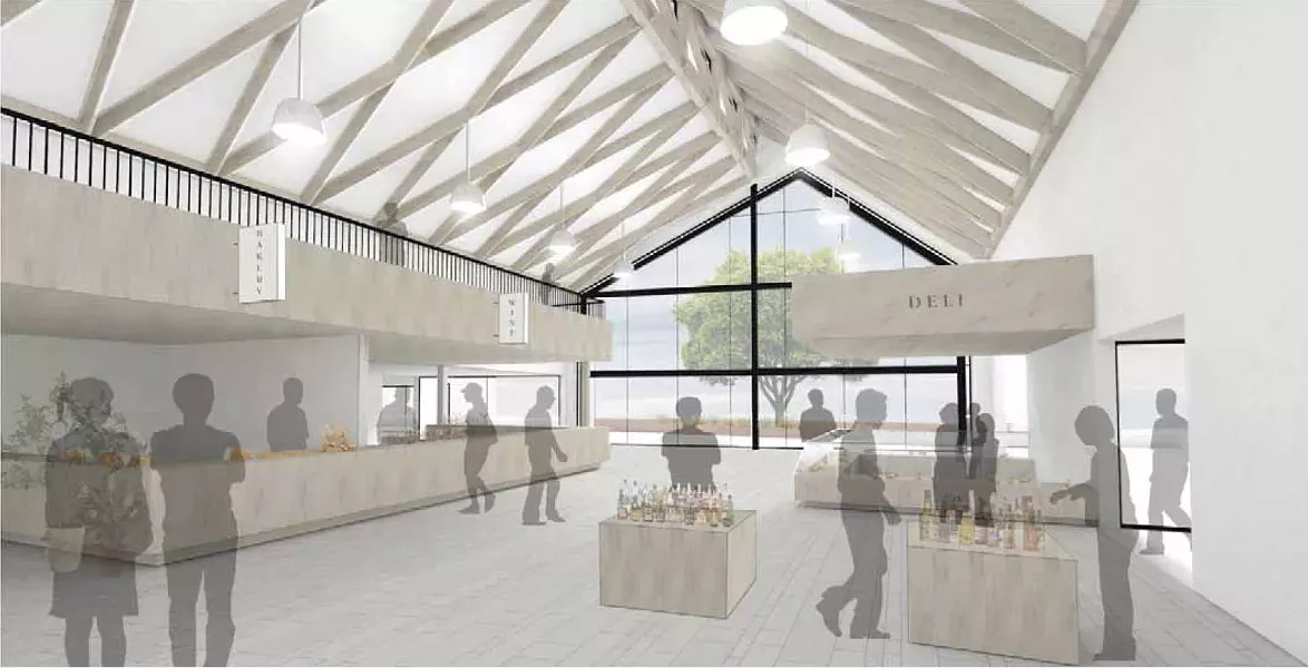 MODERN MARKETThe proposed Paso Market Place on Spring Street would welcome 15 to 20 local food and wine purveyors as well as second-story apartment units. - PHOTO COURTESY OF THE CITY OF PASO ROBLES