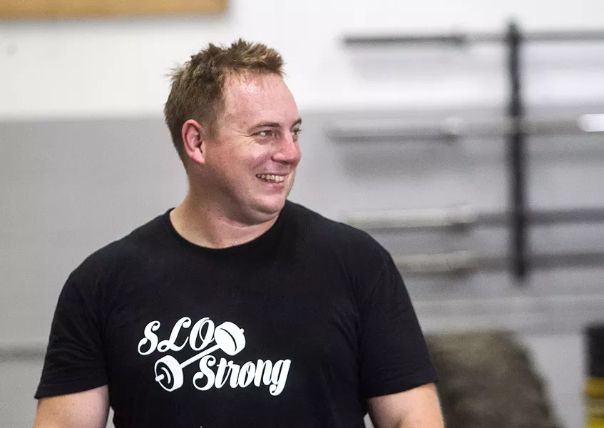 BUILDING ROOTS SLO Strong co-founder Andrew Wickham started the competitive fitness group to foster a sense of community for those who love strength sports. - PHOTO BY JAYSON MELLOM
