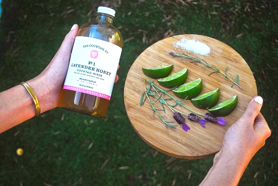 LAVENDER HONEY Ever taste a "Lavenderita?" Add some lavender honey mix from Yes Cocktail Co. to a shot of tequila, splash of Cointreau, and a squeeze of lime juice. There you have it! - PHOTO COURTESY OF YES COCKTAIL CO.
