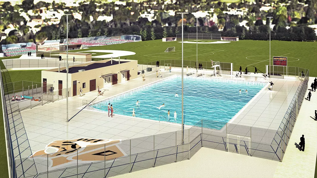 POOLSIDE The finished product will be available to students at Morro Bay High and as a community resource. - IMAGE COURTESY OF ANTHONY PALAZZO