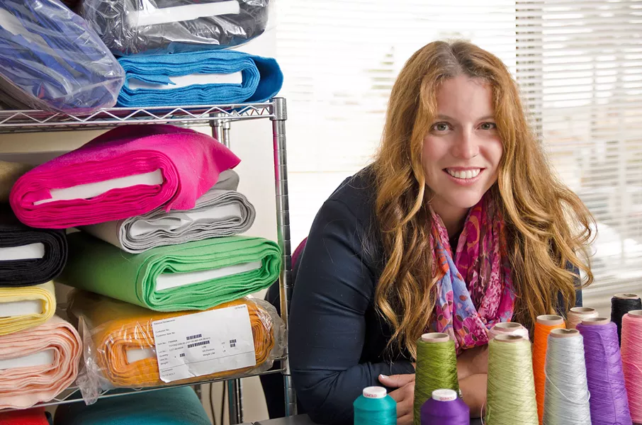 CRAFTY LADY TubbyWubby owner and creator Rebecca Ruggles works out of her home studio in Pismo Beach. - PHOTO COURTESY OF ANDREA FINE