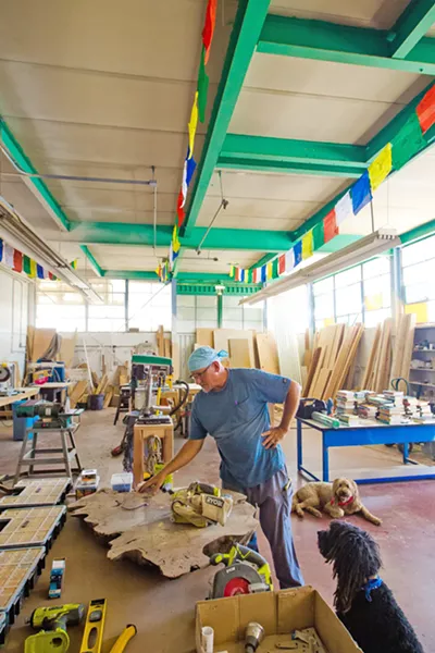 GROWING ORGANIZATION Chris Budny is the facilities manager at the Blue Sky Center in New Cuyama, where he does everything from tend the garden to rehabilitate industrial or office space for use by local organizations or entrepreneurs. - PHOTO BY JAYSON MELLOM