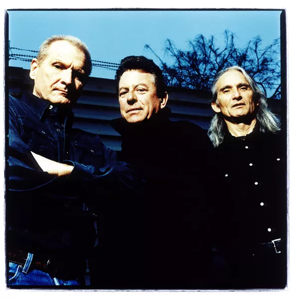ALT-COUNTRY PROGENITORS The Flatlanders—(left to right) Butch Hancock, Joe Ely, and Jimmie Dale Gilmore—basically invented alt-country, and now the elusive supergroup plays the Fremont Theater on Oct. 5. - PHOTO COURTESY OF THE FLATLANDERS