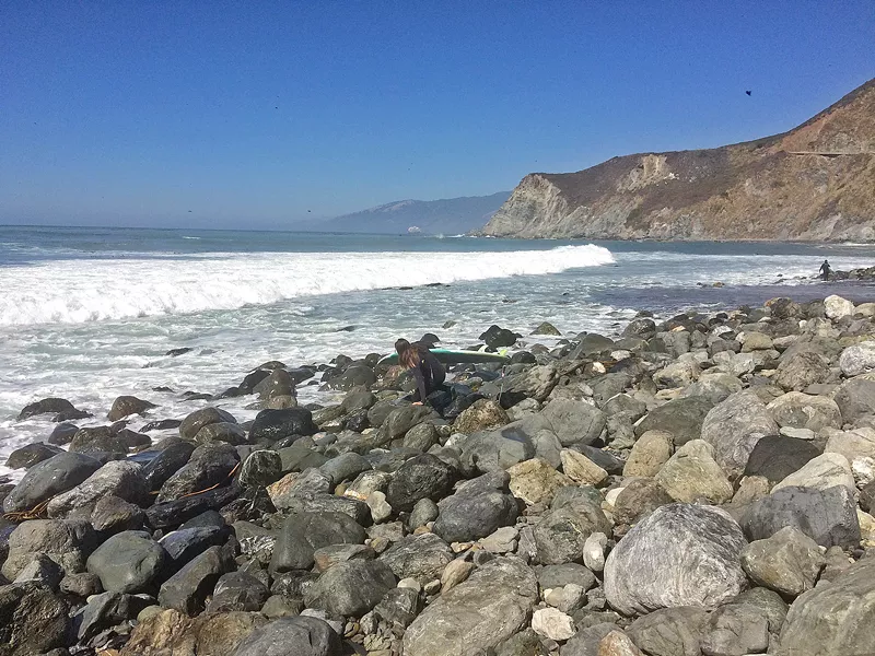 HIGH TIDE Some impressive waves on Oct. 7 made for great surfing conditions in Big Sur. - PHOTO BY RYAH COOLEY