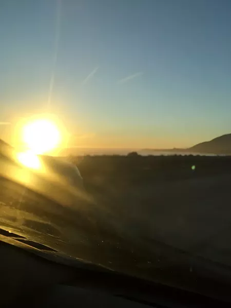 STUNNING My drive home from LA could not have been more gorgeous, with the sun dipping below the ocean horizon as I drove north through Ventura and Santa Barbara. - PHOTO BY PETER JOHNSON