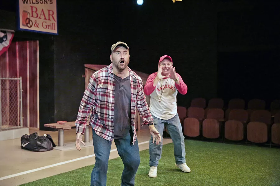 PLAY BALL Rounding Third takes a deep dive into drastically different life and parenting philosophies when odd couple Don (Travis Mitchell) and Michael (Timothy J. Cox) get paired up to coach a little league team. - PHOTO COURTESY OF RYLO MEDIA DESIGN