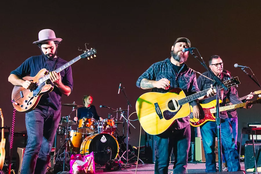 TOEING THE LINE The Creston Line took home two awards—Best Country/Folk/Americana song and second place in Best Song—at the ninth annual NTMAs at the Fremont. - PHOTO BY JAYSON MELLOM