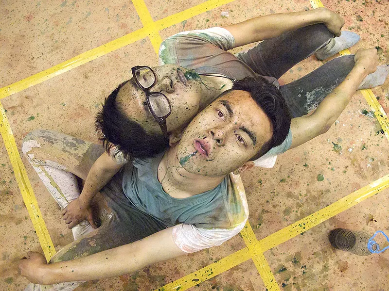 TESTING BOUNDARIES Those who take part in German born artist Oliver Herring's artistic process are often asked to ditch social norms, like personal space bubbles, in the name of creating art. - PHOTO COURTESY OF CUESTA COLLEGE