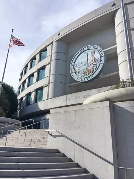 FINAL ARGUMENTS On Nov. 28, PG&E and SLO County officials asked the California Public Utilities Commission to reconsider a tentative plan to approve only 10 percent of the requested funds to shut down Diablo Canyon nuclear power plant. - PHOTO BY PETER JOHNSON