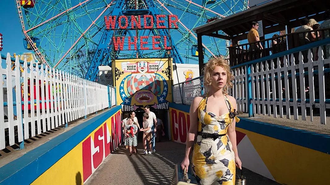 CONNECTED In Wonder Wheel, the lives of a lifeguard, carousel operator, former actress, and a young girl on the run from gangsters are intertwined at Coney Island in the 1950s. - PHOTO COURTESY OF AMAZON STUDIOS