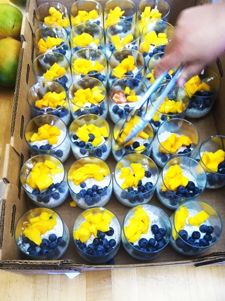 NATURE KNOWS BEST All natural chia pudding topped with indigenous Central Coast ingredients gave education a sweet flavor at a past Chumash Kitchen event. The next event, on Feb. 3, is all about working with healing herbs. - PHOTO COURTESY OF SLO BOTANICAL GARDEN
