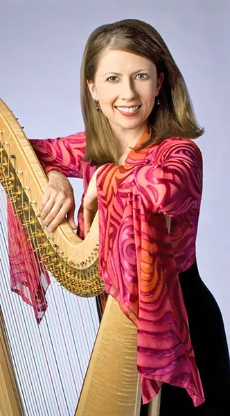 MAGIC STRINGS Grammy nominated harpist Yolanda Kondonassis will perform with the SLO Symphony on Feb. 3, in the PAC in SLO. - PHOTO COURTESY OF YOLANDA KONDONASSIS