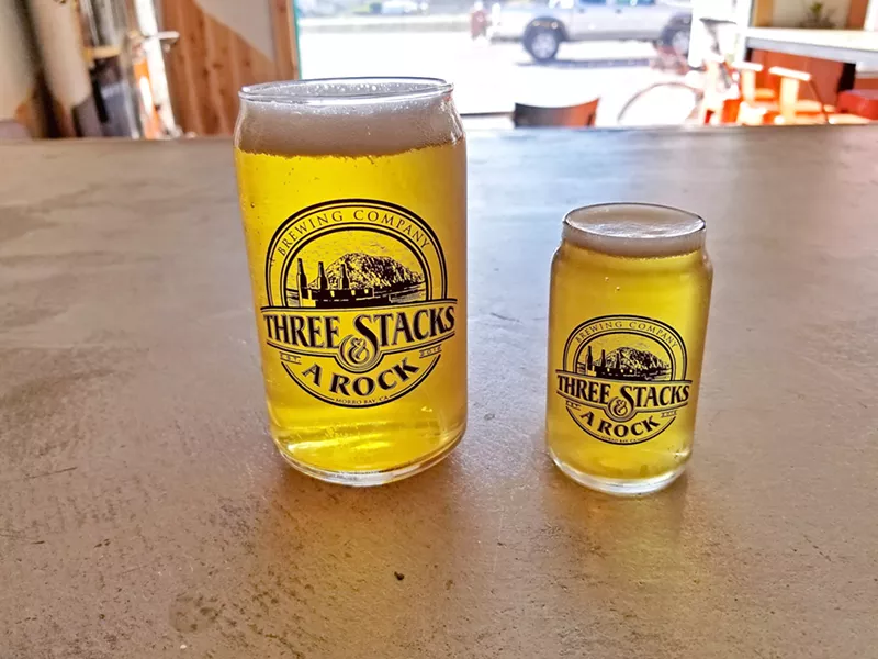WE WILL ROCK YOU Three Stacks and a Rock Brewing Company in Morro Bay is the beach town's only "nano brewery," offering up super fresh small-batch craft beer in an unlikely strip mall space. - PHOTO COURTESY OF THREE STACKS AND A ROCK