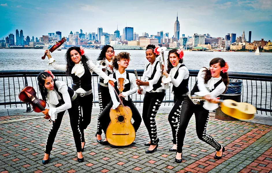REGLA DE LAS MUJERES! The all-female mariachi group Mariachi Flor de Toloache plays the Clark Center's GlobalFEST—The New Golden Age of Latin Music on March 11. - PHOTO COURTESY OF MARIACHI FLOR DE TOLOACHE