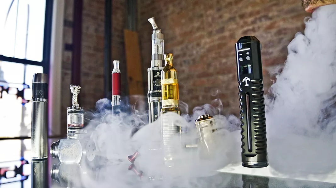 SMOKE E-cigarette products, like the ones show above, have never been more available in SLO County. - FILE PHOTO COURTESY OF JESSICA BURGER
