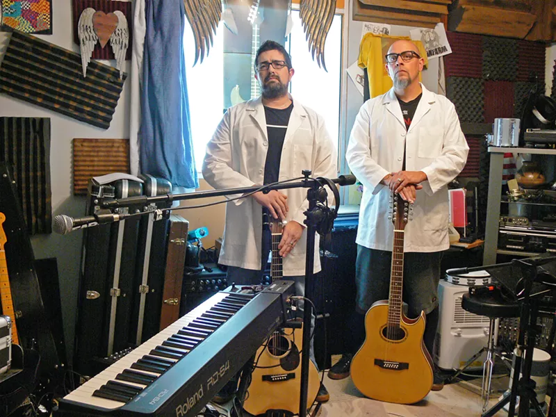 POWER DUO Salinas-based acoustic style power duo Six String Pharmacy plays the Frog and Peach on March 15. - PHOTO COURTESY OF SIX STRING PHARMACY