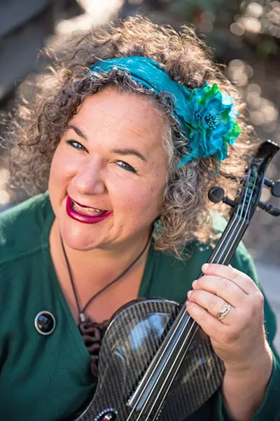 GOT BRYNN? Violinist and Opera SLO and SLO Symphony concertmaster Brynn Albanese (pictured) plays with pianist Ian Scarfe on March 30, in SLO's Community Baptist Church, but she's also started the Cambria Concerts Unplugged series, and tickets are going fast. - PHOTO COURTESY OF BRITTANY ANZEL APP