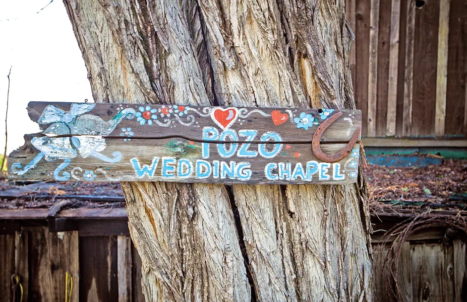 EVENT READY! By summer, the new Pozo Saloon owners hope to have the rear field with its new $16,000 irrigation system ready for weddings and other events. - PHOTO BY JAYSON MELLOM