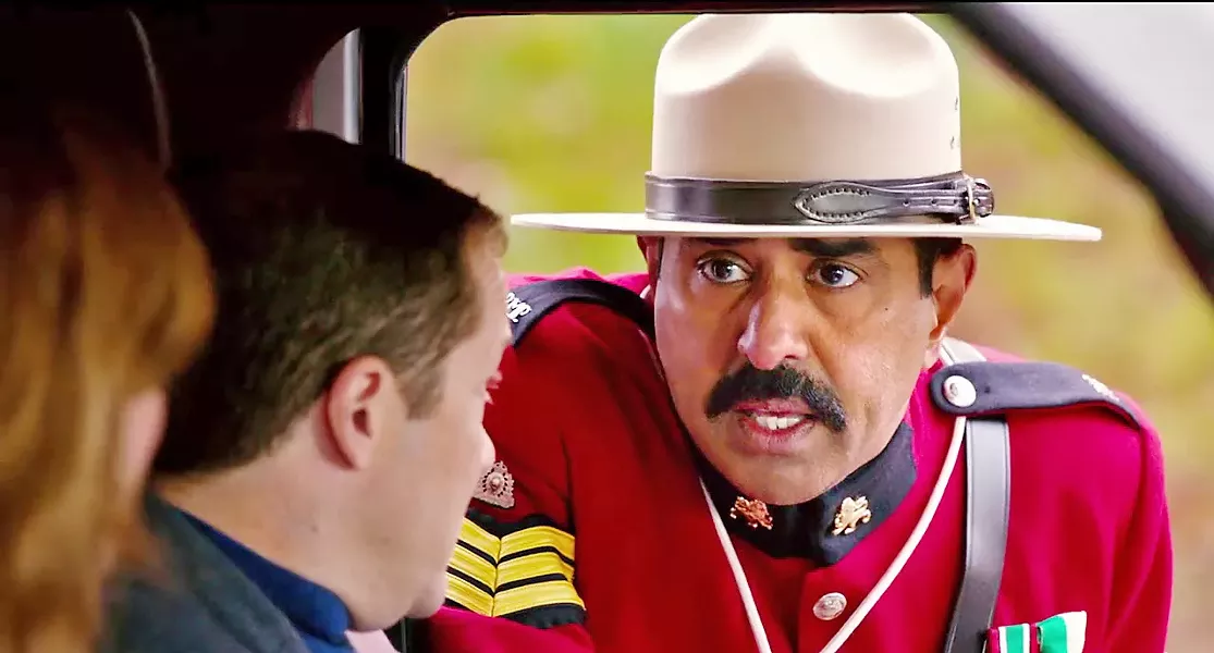IMPOSTER Vermont Highway Patrolman Arcot 'Thorny' Ramathorn (Jay Chandrasekhar) impersonates a Canadian Mountie in an attempt to discredit his rivals. - PHOTO COURTESY OF BROKEN LIZARD INDUSTRIES
