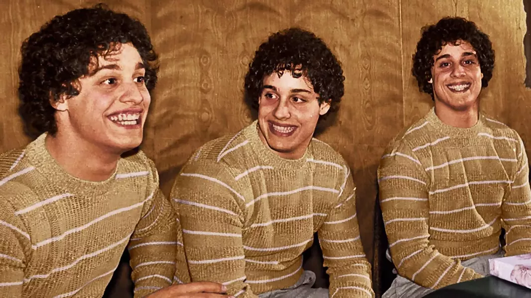 SEEING TRIPLE Documentary filmmakers explore the story of triplets who are separated at birth in Three Identical Strangers. - PHOTO COURTESY OF NEON
