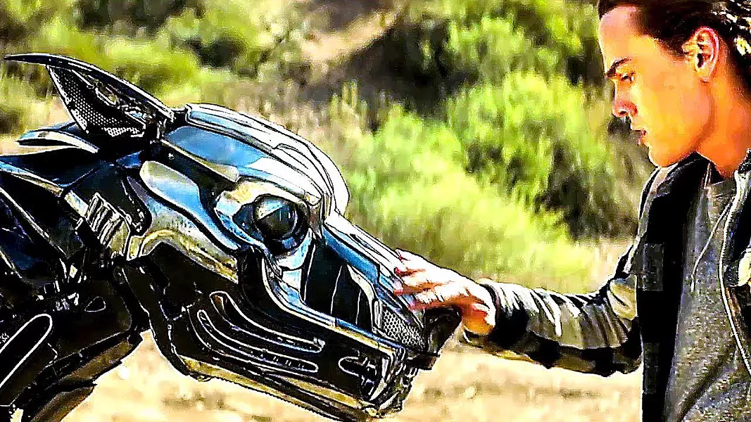 SEE BOT RUN Shy outsider Miles (Alex Neustaedter) discovers and forms a bond with a top-secret robotic dog, in A.X.L. - PHOTO COURTESY OF GLOBAL ROAD ENTERTAINMENT
