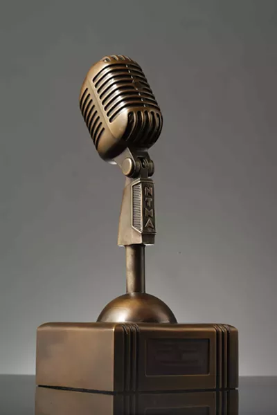 IN IT TO WIN IT! Seven of these bronze Newties will be presented along with a slew of plaques to this year's New Times Music Awards winners! - FILE PHOTO BY STEVE E. MILLER