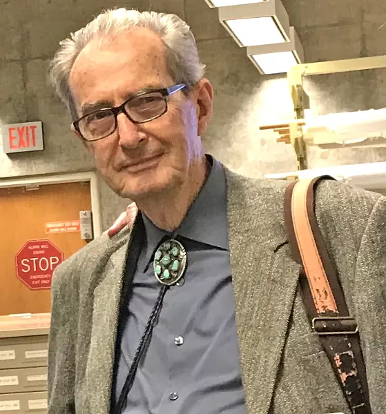 LOS OSOS POET Local poet Michael Hannon supported himself as a house painter for years, in part because the work freed up his mind to focus on poetry. - PHOTO COURTESY OF CAL POLY