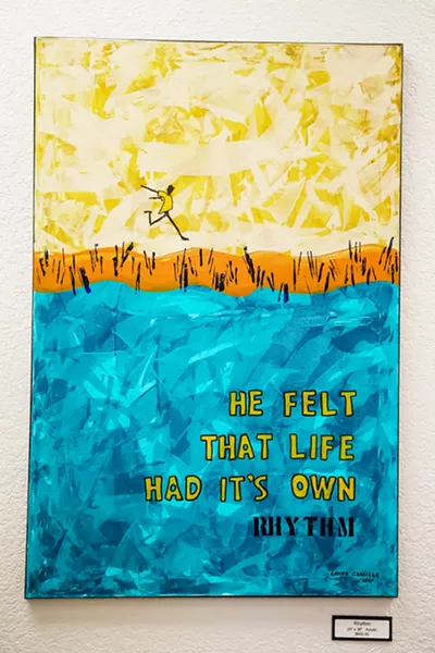 IMITATING LIFE A series of artist Laure Carlisle's more representational art focuses on common emotional experiences. - PHOTO BY JAYSON MELLOM