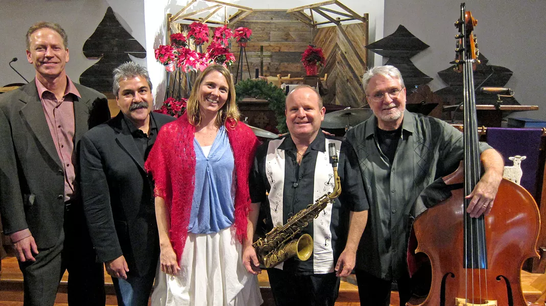 GOT JAZZ? Enjoy a special Christmas Jazz Vespers concert with the George Garcia Quartet and vocalist Inga Swearingen on Dec. 16, in SLO's beautiful First Presbyterian Church. - PHOTO COURTESY OF THE GEORGE GARCIA QUARTET AND INGA SWEARINGEN