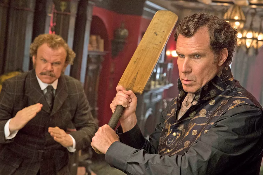 STICKY WICKET Sir Arthur Conan Doyle's classic detective character, Sherlock Holmes (Will Ferrell, right), and his sidekick, Doctor Watson (John C. Reilly), get the comedic treatment, in the spoof Holmes & Watson. - PHOTO COURTESY OF COLUMBIA PICTURES CORPORATION