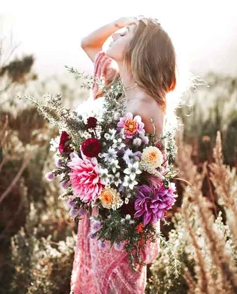 PLANT AHEAD Ninety percent of the flowers Eden Floral uses are grown in SLO and Santa Barbara County by local growers. - PHOTOS COURTESY OF ALEXANDRA WALLACE