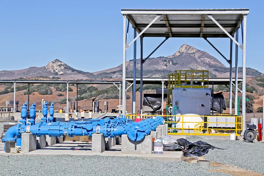 SHARING WATER RIGHTS As part of a coastal development permit agreement, the Los Osos reclamation facility is supposed to deliver water to residents, schools, leach fields, and four incoming farmers. - FILE PHOTO BY DYLAN HONEA-BAUMANN