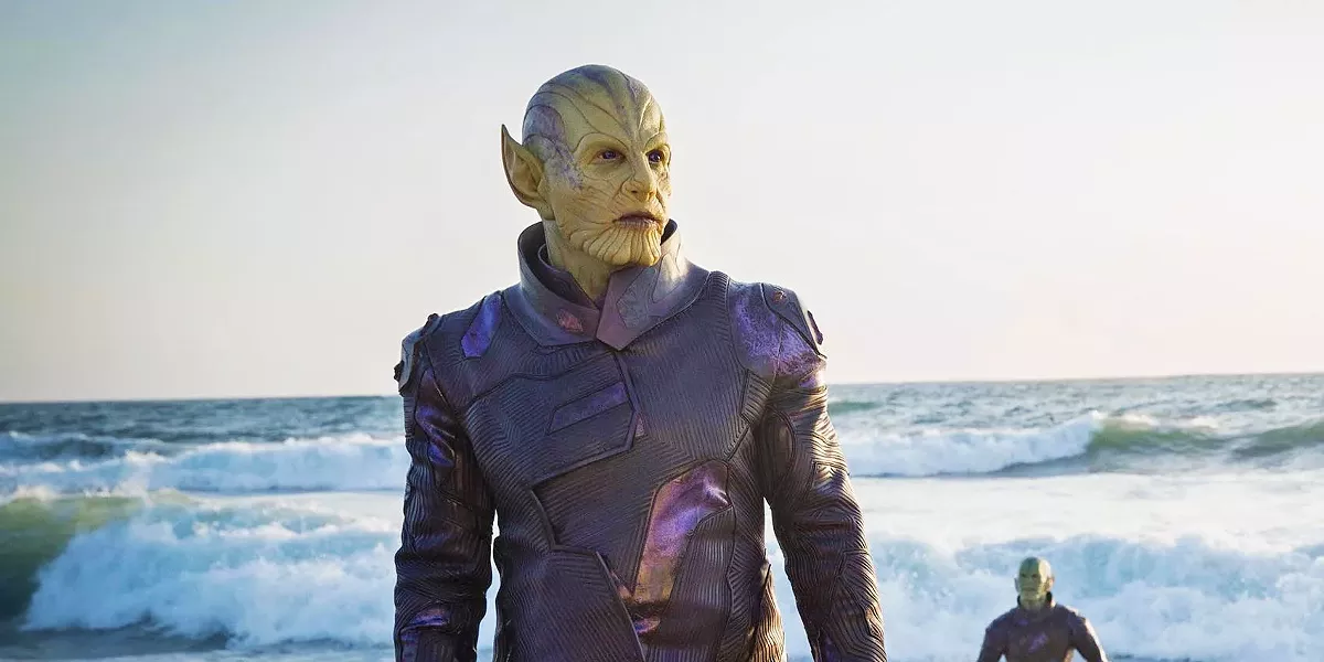 SHAPE SHIFTER Skrull leader Talos (Ben Mendelsohn) arrives on Earth determined to locate Carol Danvers, eventually assuming the identity of a S.H.I.E.L.D. agent named Keller. - PHOTOS COURTESY OF MARVEL STUDIOS