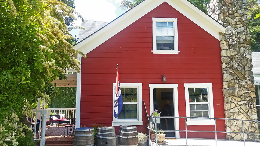 COME ON IN Tolo Cellars' tasting room is on the ground floor of an adorable farmhouse out on Adelaida Road. Guests are welcome to taste a flight, buy a bottle, and lounge on the grounds. - PHOTOS BY ANDREA ROOKS