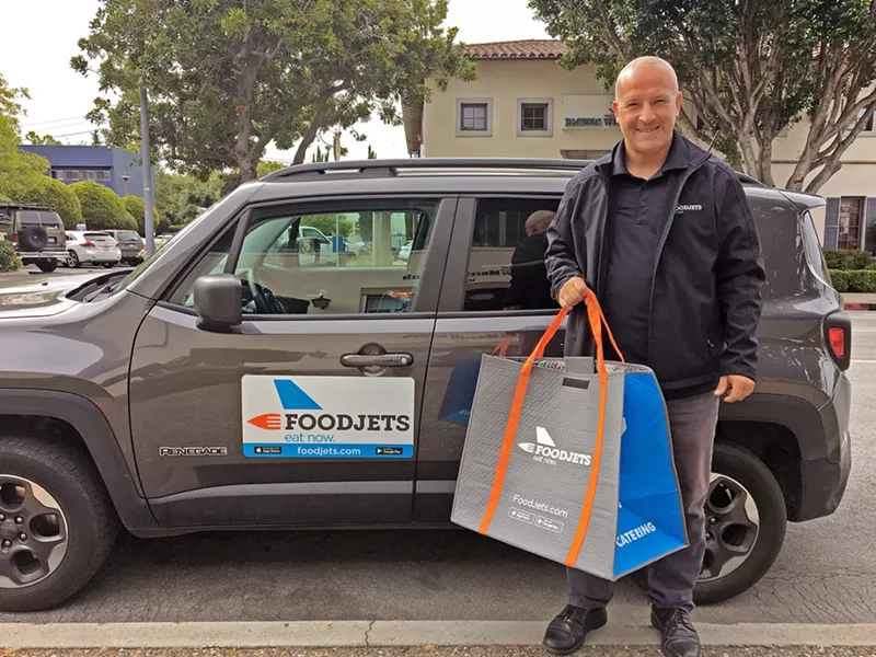 KEEPING IT LOCAL Cosimo Allegretta continues to build on his local relationships through the food delivery service, FoodJets. - PHOTO BY KAREN GARCIA