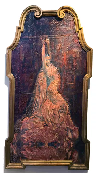 PICTURE PERFECT The Flamenco Dancer, an encaustic painting by Deprise Brescia, took shape to fit into a particular antique frame the artist already had. - PHOTOS COURTESY OF DEPRISE BRESCIA