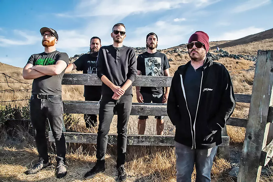 HEAD BANGERS Local thrash metal band Cryptolith is one of 14 acts playing the Mid-State Metal Fest, June 28 at Sweet Springs and June 29 at The Graduate. - PHOTO COURTESY OF KRYSTAL OTIS
