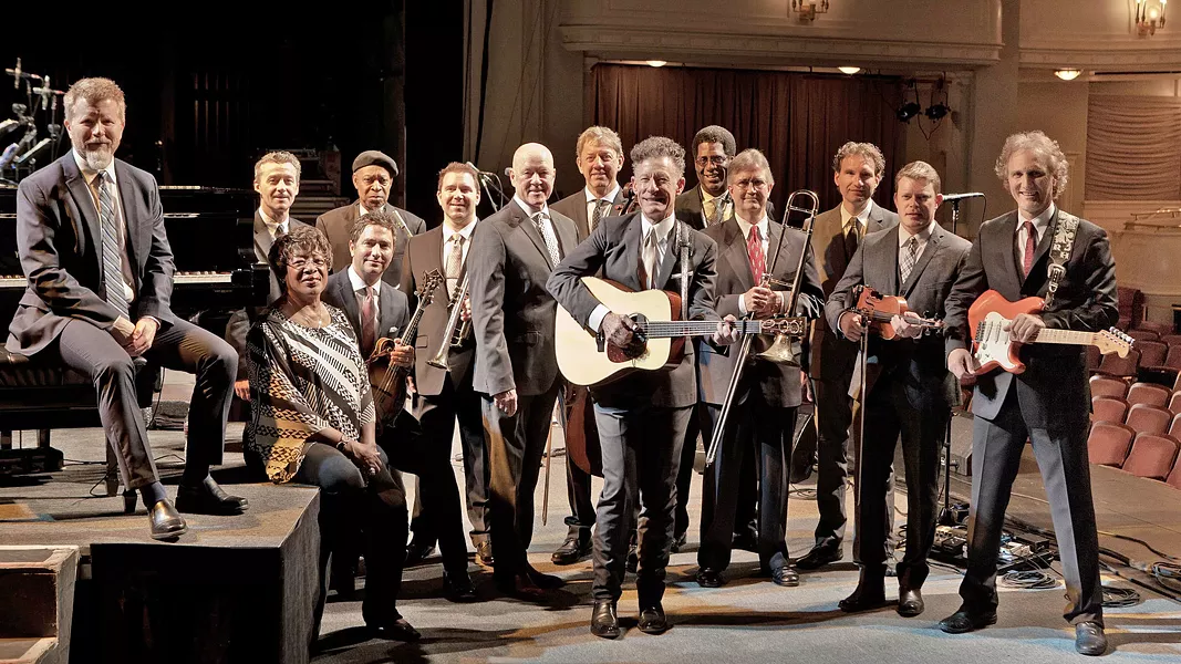 IT'S LARGE, NOT BIG Lyle Lovett and His Large Band play the Avila Beach Golf Resort on July 7. - PHOTO COURTESY OF LYLE LOVETT AND HIS LARGE BAND