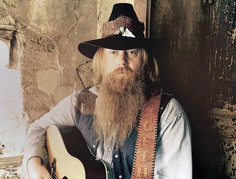 ALL-AMERICAN Gethen Jenkins—a U.S. Marine vet who was West Virginia-born but raised in an Alaskan Indian village—brings his original music to Sweet Springs Saloon on July 11. - PHOTO COURTESY OF GETHEN JENKINS