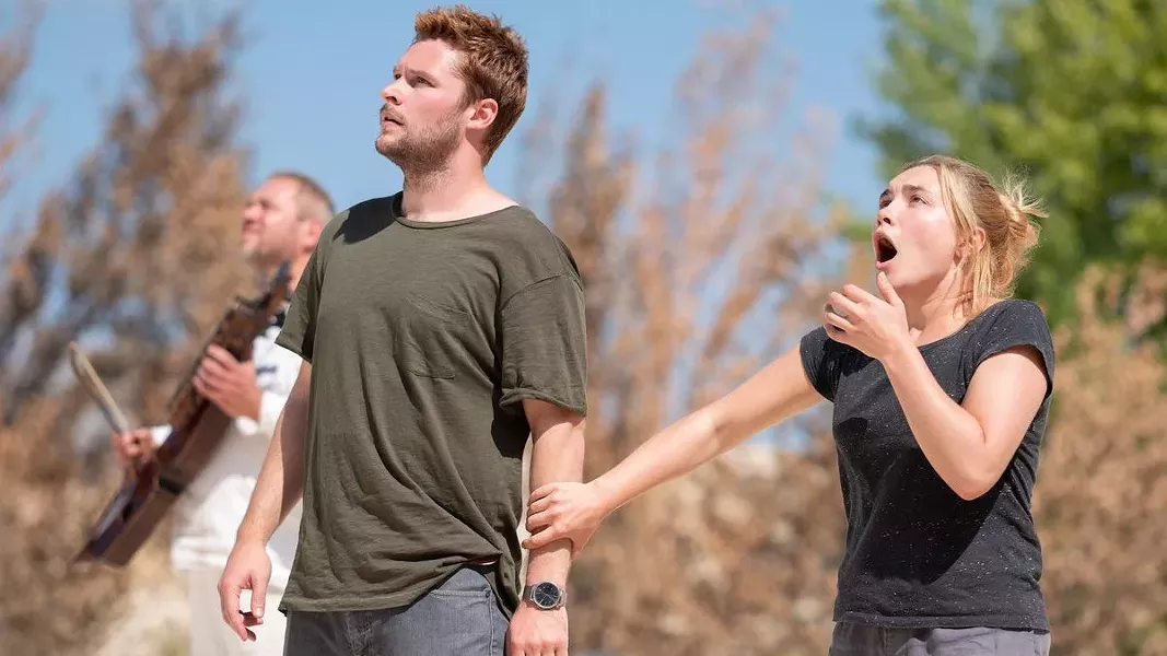 CULTURE SHOCK Christian (Jack Reynor) and Dani (Florence Pugh) discover the pagan cult's rites and rituals are beyond their understanding. - PHOTOS COURTESY OF B-REEL FILMS