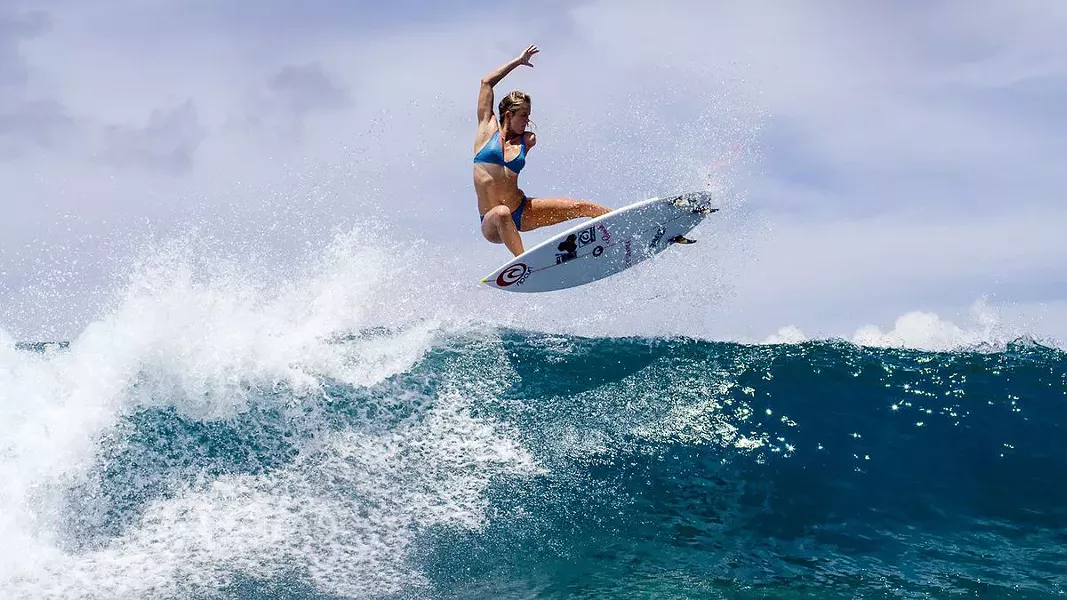 GET RAD! Bethany Hamilton may have lost her arm to a tiger shark attack, but that didn't stop her from becoming a pro surfer, chronicled in the new documentary Bethany Hamilton: Unstoppable, screening exclusively at The Palm. - PHOTO COURTESY OF AARON LIEBER