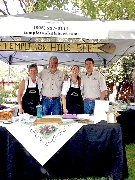 KNOW THY RANCHER Templeton Hills Beef is a family affair: Left to right is Darian Buckles, Will Woolley, Katie Emery, and Alton Emery. - PHOTO COURTESY OF WILL WOOLLEY