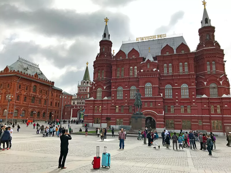 HISTORY The Moscow State Historical Museum, located at the edge of Red Square, is one of countless striking landmarks in the city. - PHOTO COURTESY OF PETER JOHNSON