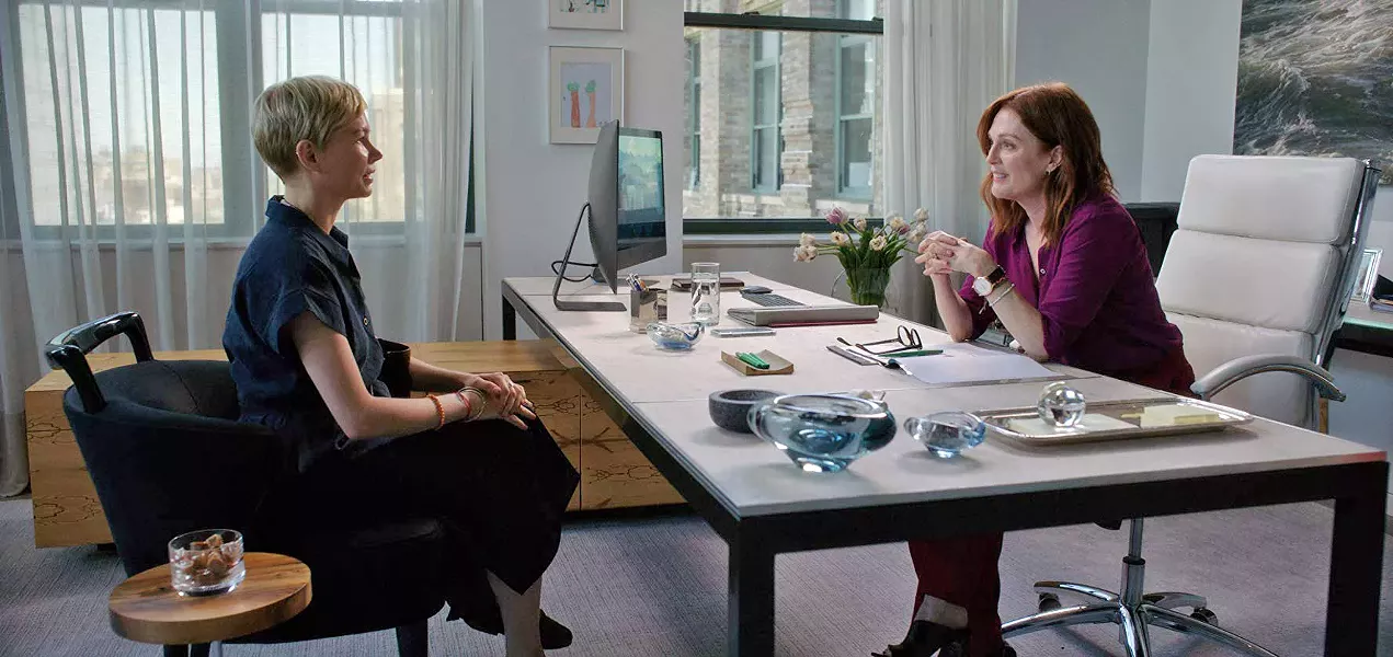 WITH ATTACHMENTS Michelle Williams plays Isabel, the manager of an orphanage in India, who believed she left her past behind. But an unexpected trip to New York uncovers her past life, in After the Wedding. - PHOTOS COURTESY OF SONY PICTURES CLASSICS