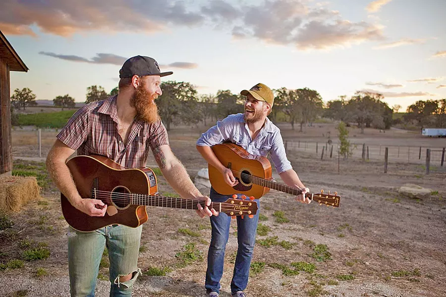 ROCK THE TENT! Power-folk duo Bear Market Riot plays a multi-band show at Atascadero's Tent City After Dark on Oct. 4, part of the city's Colony Days celebration. - PHOTO COURTESY OF BEAR MARKET RIOT