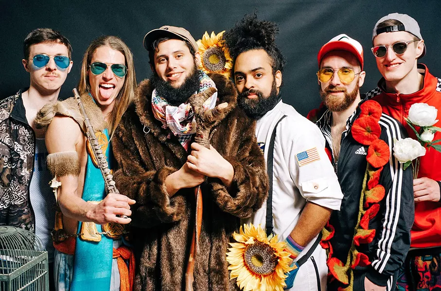 LET'S PARTY! Psychedelic pop group Joe Hertler & The Rainbow Seekers plays a two-band party for Rockin' R Winery's 10th anniversary celebration, on Oct. 5, in the SLO Brew Rock Event Center. - PHOTO COURTESY OF JOE HERTLER & THE RAINBOW SEEKERS