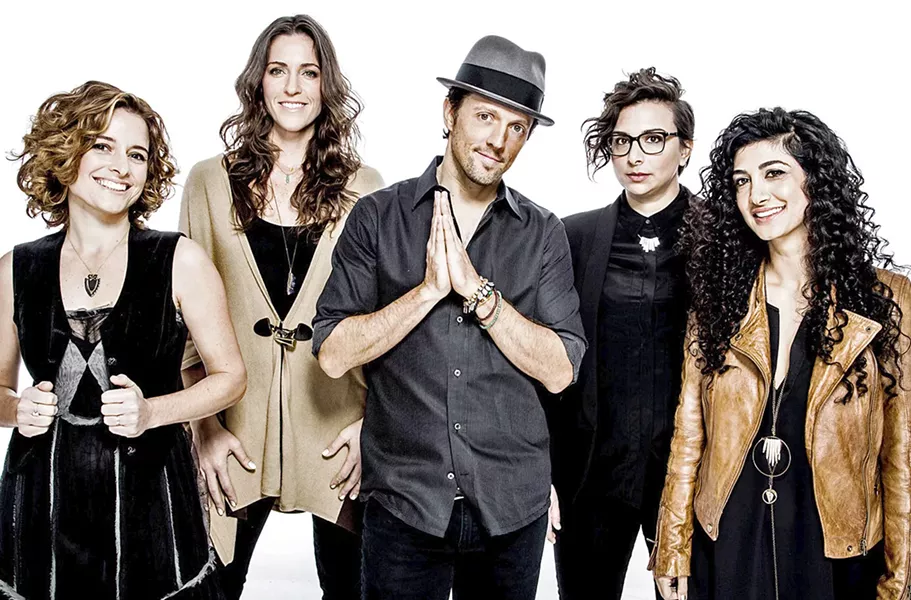 TEAM UP Multi-platinum singer-songwriter Jason Mraz joins with Raining Jane to play the Vina Robles Amphitheatre on Oct. 26. - PHOTO COURTESY OF JASON MRAZ AND RAINING JANE