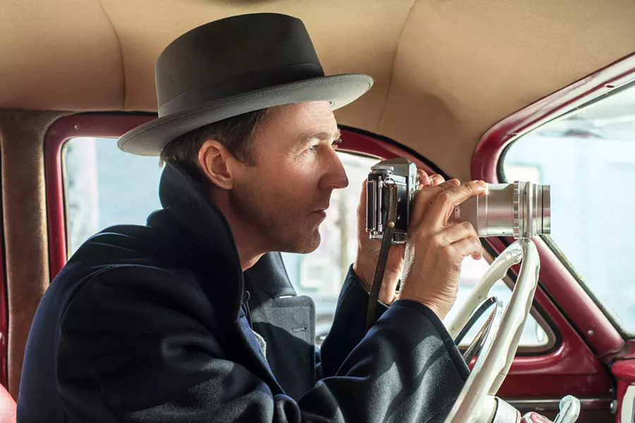 HE'S ON THE CASE Edward Norton stars as Tourette's Syndrome-afflicted private detective Lionel Essrog, in Motherless Brooklyn, a film Norton wrote and directed based on Jonathan Lethem's crime novel. - PHOTO COURTESY OF WARNER BROS. PICTURES